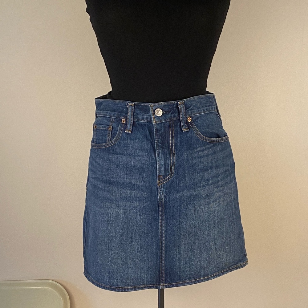 Levi's Dark Blue Mini Skirt - Picture 15 of 16